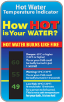 Hot water temperature indicator icon